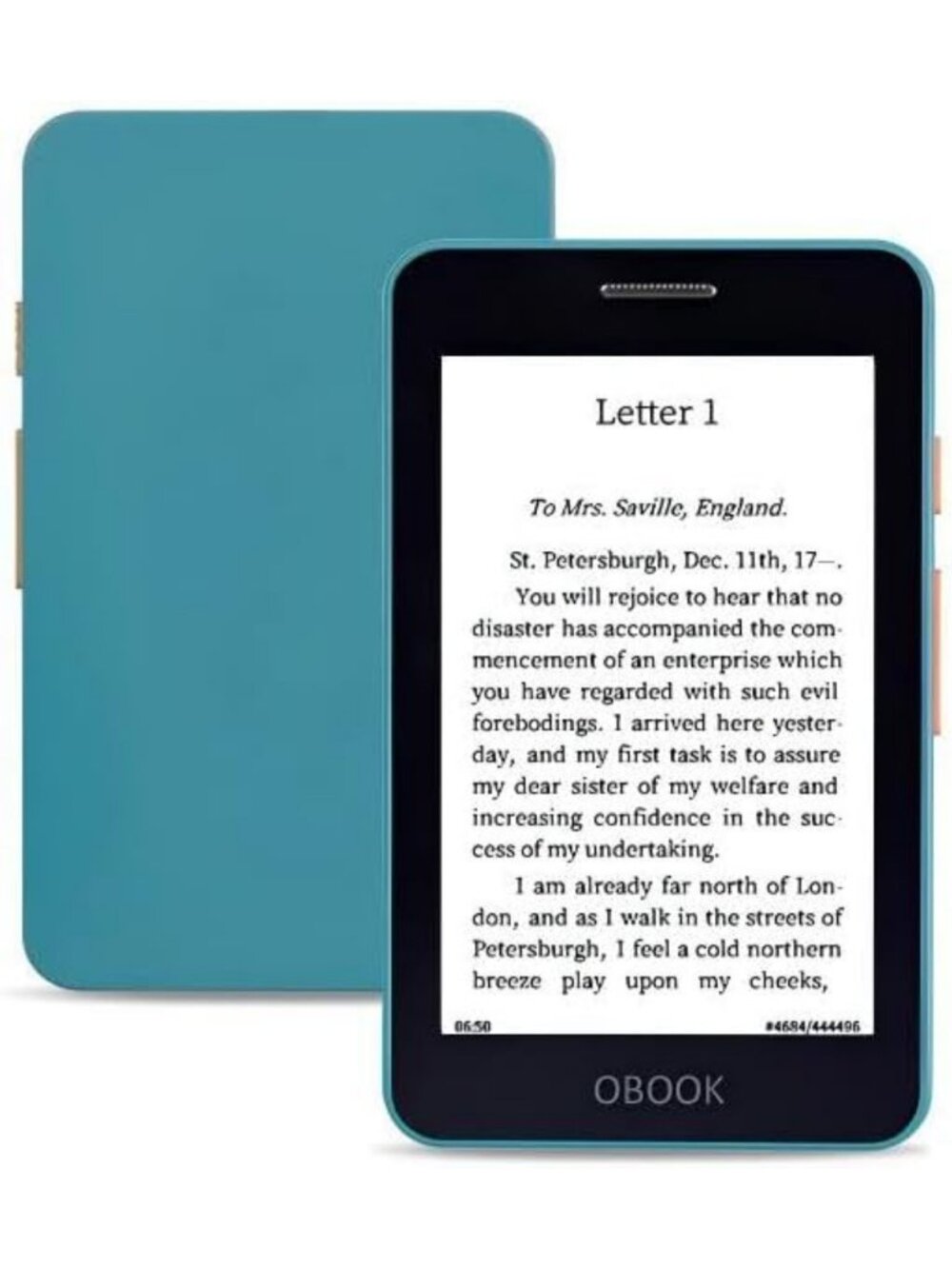 Ultra-Thin 4.26" Pocket eBook Reader, Glare-Free, WiFi, 32GB, Long Battery Life